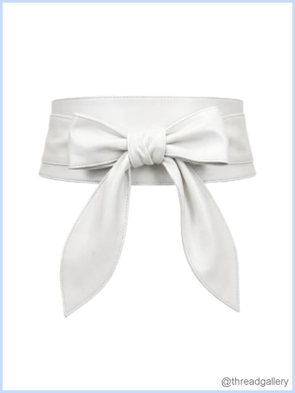 Women Wide Waist Belt Soft PU Leather Obi Wrap Knotted Tie Sash for Dresses